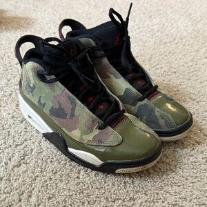 Jordan Kids Green Camouflage Sneakers